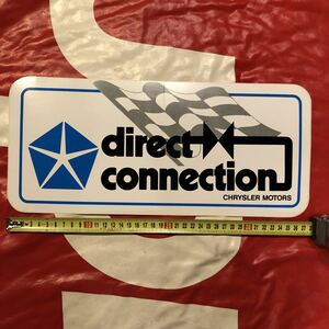 送料無料 特大!!! ヴィンテージ CHRYSLER direct connection ステッカー MADE IN USA NASCAR 世田谷ベース Daytona デイトナ ガレージ