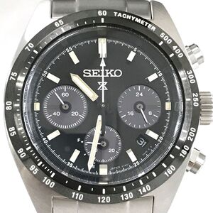 新品 2024年購入 SEIKO セイコー PROSPEX プロスペックス スピードタイマー 腕時計 SBDL091 ソーラー クロノグラフ カレンダー ブラック