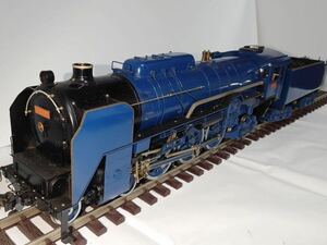 C62 1番ゲージ　蒸気機関車　ライブスチーム　鉄道模型　　　　　　　テンダー　アルコール焚き　模型機関車