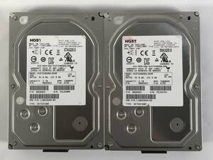 K5021721 HGST 3.5インチ SAS 7.2K 2TB HDD 2点【中古動作品】