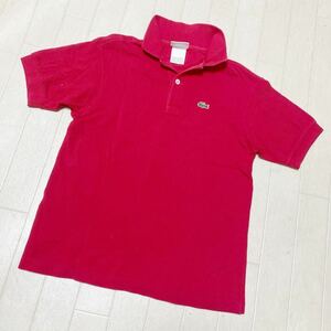 3915☆ Lacoste ラコステ トップス 半袖カットソー ポロシャツ テニスシャツ レディース 12 レッド