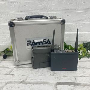 【ケース有り】Panasonic RAMSA MX-RJ800 ワイヤレス受信機 800MHz帯-B型 デュアルチャンネル 通電のみ確認済み