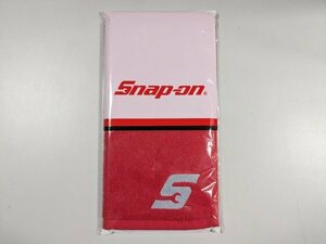 【数量限定!!】800円スタート～　スナップオンタオル　Snap-on 2024年　ハンカチ　ハンドタオル レッド 赤 ロゴ入り　0601