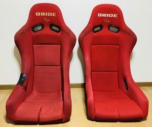 BRIDE フルバケ フルバケットシート 赤 レッド LOWMAX CFRP カーボンケプラー NSX-R S660 N-ONE 運転席側 助手席側 2脚 車検対応