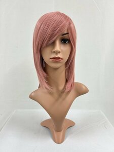 Wigs2you C-001 ピンク髪 コスプレウィッグ アニメ アイドル風 耐熱コスプレウィッグ★シンプルなミディアムスタイル 送料無料 未使用