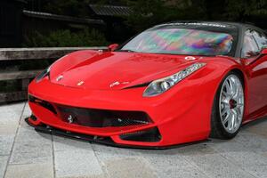 SVR/スーパーヴェローチェレーシング フェラーリ 458 イタリア フロント リップ スポイラー FRP エアロ パーツ Ferrari 458 italia