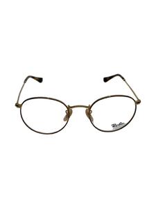 Ray-Ban◆ROUND METAL OPTICS/メタル/GLD/CLR/メンズ/RB3447V//