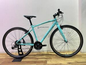 ■美品■Bianchi ビアンキ C SPORT1 Cスポーツ チェレステ 2020 47 SHIMANO シマノコンポ 3×8s アルミ クロスバイク S0756