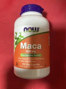 送料無料　期限２０２6年12月以降250カプセル×1 一粒にマカ500mg250カプセル　maca　now社