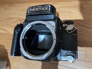 PENTAX 中判フィルムカメラ Body ペンタックス 67II ボディ 中判 ブラック 中古 AEファインダー