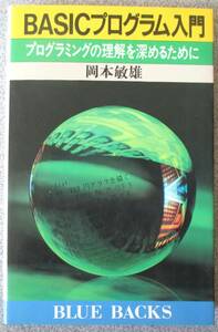 ブルーバックス BASICプログラミング入門 プログラミングの理解を深めるために 岡本敏雄著 ややヤケあり