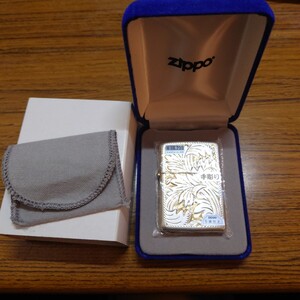 【新品】未使用　2004年製　ZIPPO スターリングシルバー　手彫り　