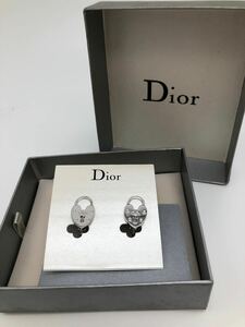 Christian Dior クリスチャン ディオール イヤリング シルバー ファッション アクセサリー P3615