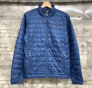 14年製 Patagonia パタゴニア MS NANO PUFF JKT ナノパフジャケット PRIMALOFT 中綿ジャケット 84211 サイズXS ブルー系