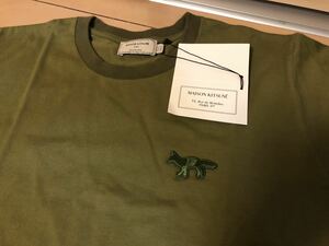 世界2店舗限定 S PORTER x MAISON KITSUNE OLIVE FOX PATCH TEE-SHIRT 緑 メゾン キツネ ポータ スウェット 長袖 カットソー パーカー