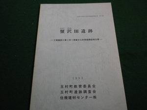 ■蟹沢3遺跡　山武考古学研究所　群馬県玉村町教育委員会■FAIM2023012717■