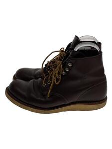 RED WING◆レースアップブーツ/UK7.5/BRW/8134/CLASSIC WORK 6ROUND-TOE/擦れ/減り