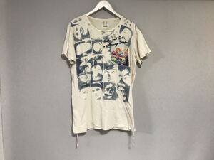 本物ディーゼルDIESELコットンフォトプリント半袖Tシャツメンズサーフアメカジワークミリタリーゴルフ白ホワイトXL