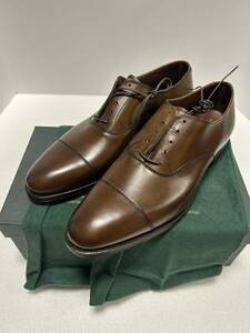 新品未使用　CROCKETT&JONES クロケット&ジョーンズ　KENT ケント　10 ダークブラウン ストレートチップ　茶