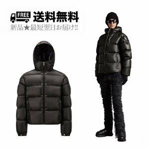 K481-2.. MONCLER × 1017 ALYX 9SM コラボ モンクレール アリクス ALMAN ダウン ジャケット GENIUS FRAGMENT メンズ ★ 999 ブラック