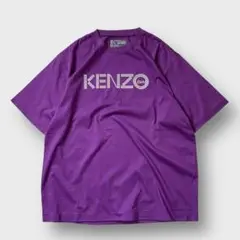 ★90s vintage KENZO JEANS Tシャツ 刺繍ロゴ パープル