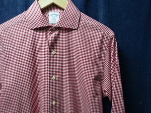 ブルックス ブラザーズ 長袖 ギンガム チェック コットン シャツ 14ハーフ REGENT / BROOKS BROTHERS / 99 古着 卸