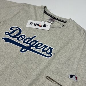 ドジャース DODGERS MLB 新品 メンズ メジャーリーグ 大谷翔平 山本由伸 半袖 Tシャツ グレーM