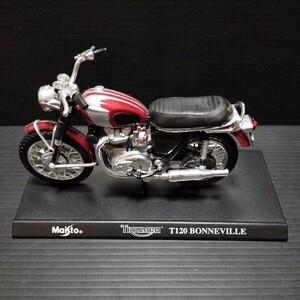 ● Maisto「1/18　TRIUMPH T120 BONNEVILLE」トライアンフ　マイスト　オートバイ バイク ミニカー ボンネビル