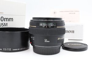 ＜＜化粧箱付き！！＞＞【美品】CANON キヤノン 単焦点レンズ EF50mm F1.4 USM フルサイズ対応 #LE2024802