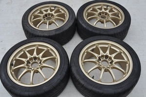 RAYS CE28N 17インチ PCD114.3 5穴 8J+38 レイズ ブロンズ VOLK RACING 鍛造 4本 ランエボ RX-7 SXE10 R34 R33 R32 S13S 15 SW20 JDM　