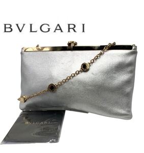 【超希少】BVLGARI ブルガリ　パーティバッグ　ゴールドチェーン　ロゴバッグ