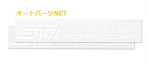 SUBARU/スバル STI【ステッカーC(ホワイト)】2枚入り【STSG14100300】