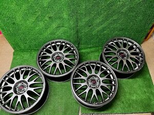 卍 希少 Sti 鍛造 BBS RG386　7.5J　18インチ　PCD100　5H　+55　BPレガシィ インプレッサ【札幌市清田区・店頭引取可能】