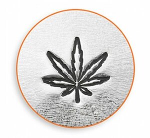 彫金刻印 Hemp Leaf＊ヘンプのデザイン　自然のモチーフ　インプレスアート　道具 工具 ツールImpressArt