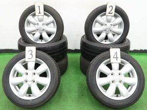 4本 スズキ アルト ラパン 純正 14インチ 4.5J +45 4H ラジアル 未使用 ヨコハマ S306 2022年 155/65R14 スペーシア ギア ワゴンR スマイル