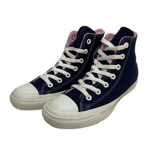 K049Y CONVERSE コンバース オールスター US5 24cm ネイビー 布地