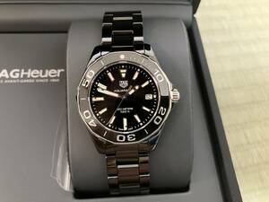 【新品未使用品】TAG Heuer タグホイヤー アクアレーサー WAY1390.BH0716　黒セラミック 35㎜レディース／ボーイズサイズ