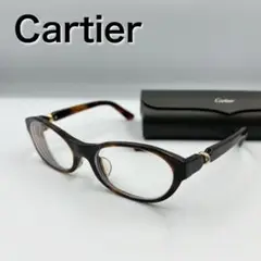 Cartier メガネ  度入り トリニティ　ブラウン ベッコウ柄