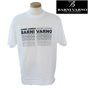 【春夏SALE】 バーニヴァーノ/BARNIVARNO 夏物 半袖Tシャツ 254白【LLサイズ】