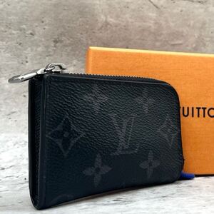 1円〜【箱付き】ルイヴィトン LOUIS VUITTON 財布 コインケース L時ファスナー モノグラム エクリプス ポルトモネ ジュール メンズ