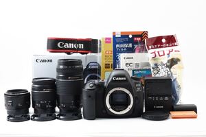 Canon EOS 5D Mark IV標準&望遠&単焦点トリプルレンズセットEF28-80㎜1:3.5-5.6V USM/EF 75-300mm F4-5.6 III USM / EF 50㎜1:1.8 II