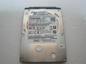 TOSHIBA HDD 500GB 2.5インチ 動作確認済, 健康状態正常 No9