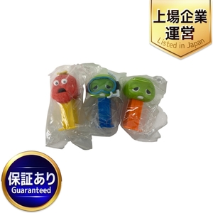 BANDAI バンダイ mini PEZ ポンキッキーズ ダイビング ガチャピン ムック ミニ ペッツ 3点おまとめ 中古 Y9561996