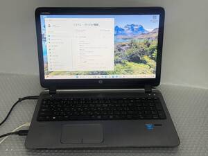 中古 ノートパソコン hp ProBook HEWLETT-PACKARD/Windows11 Pro/Intel Core i5-5200U(2.20GHz)/送料無料③