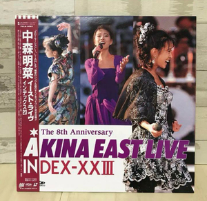 LD (レーザーディスク)☆中森明菜 INDEX-XXⅢ-THE 8TH ANNIVERSARY AKINA EAST LIVE / 女性アイドルポップス / ライヴ コンサート 貴重映像