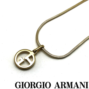 GIORGIO ARMANI ネックレス ジョルジオアルマーニ ブランド ロゴ ゴールド 53L040-3R040-00161