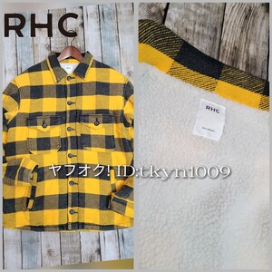 RHC Ron Herman ロンハーマン Boa Buffalo Check Shirt Jacket ボア チェックジャケット CPO