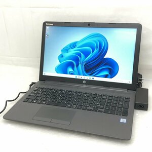 1円～ノートパソコン 高性能 Windows11 Pro HP HP 250 G7 6UA00PA Core i3-7020U メモリ8GB HDD 500GB 15.6インチ T009549