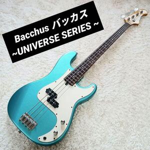 ★即日発送★　Bacchus バッカス　PB　プレシジョンベース タイプ プレベ 青 ブルー　エレキベース　エレキ　ベース　ユニバースシリーズ