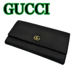 極美品 GUCCI GGマーモント 長財布 ダブルGコンチネンタル 456116